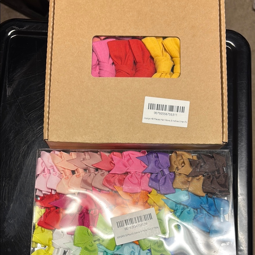 Colorful Hair-bow Sets - Picture 3 of 3